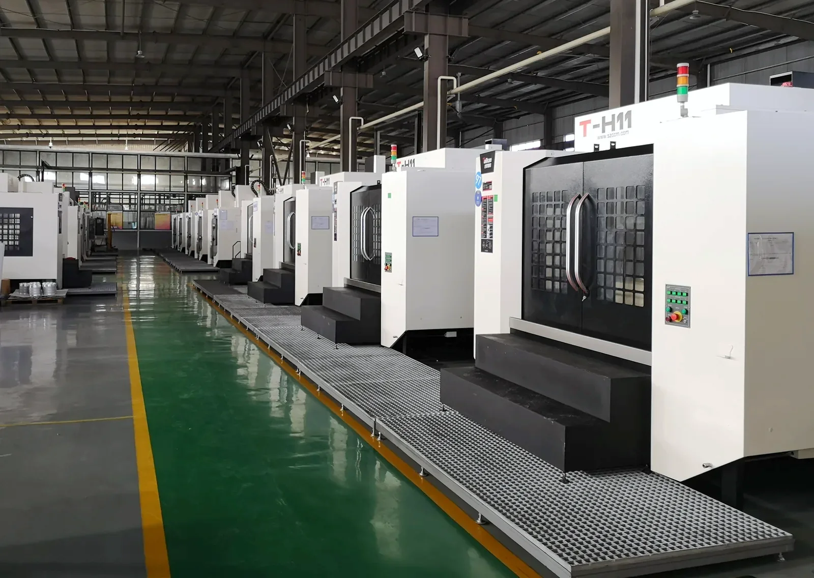 CNC machining line at a strategic manufacturing base