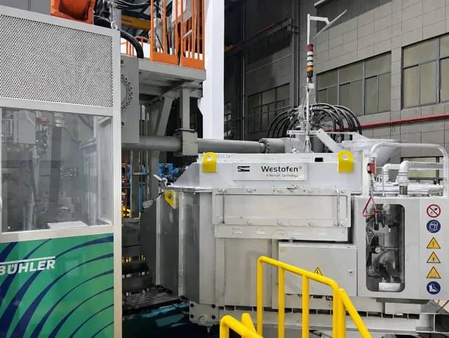 Die-casting equipment at a strategic manufacturing base