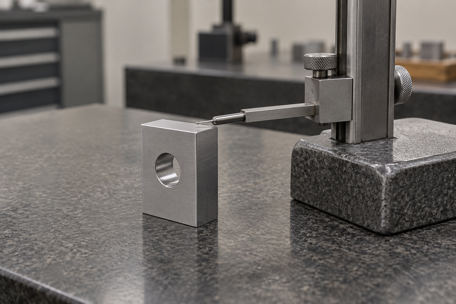 Dimensional measurement of a metal component