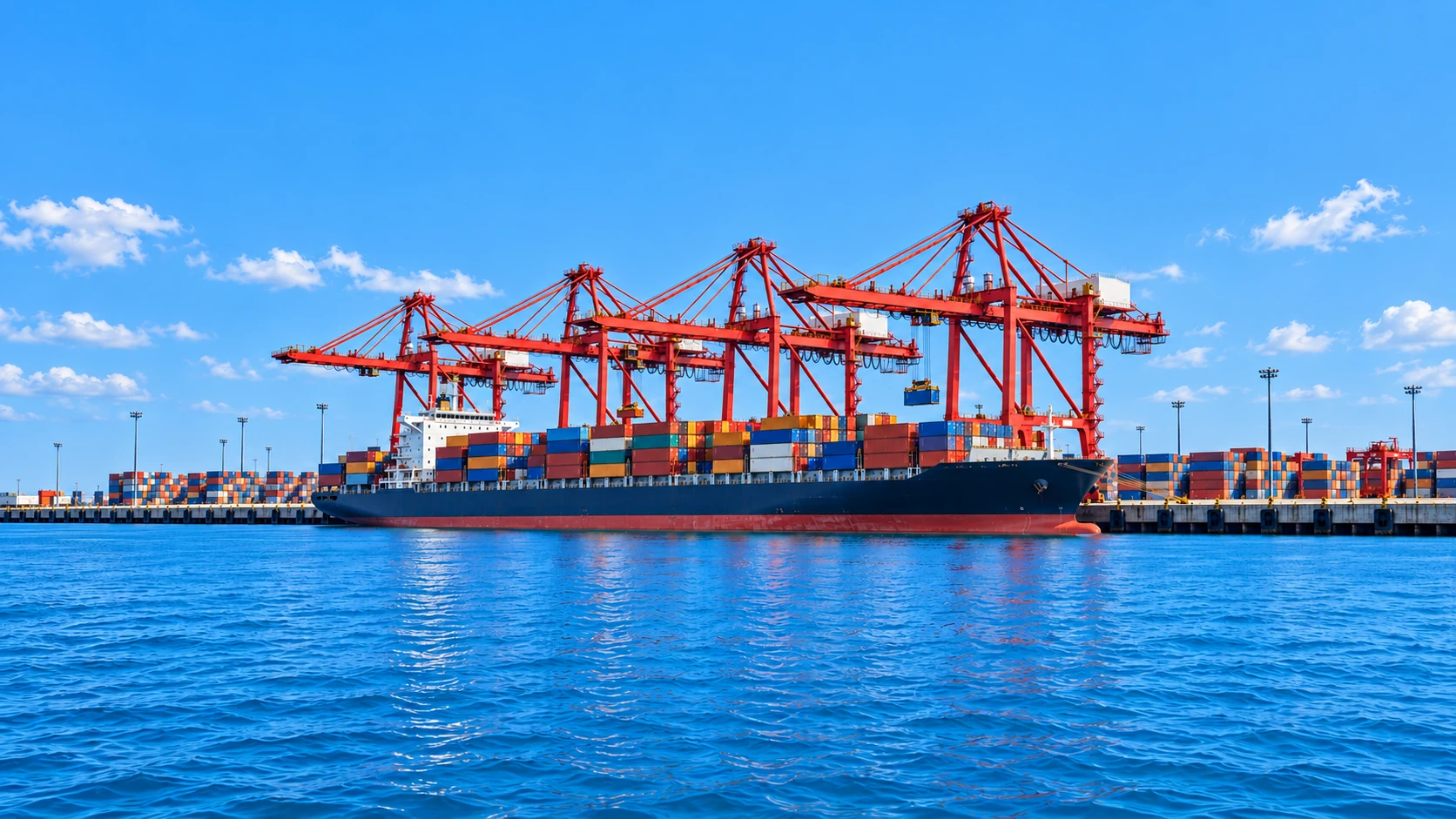 Container shipping and port logistics