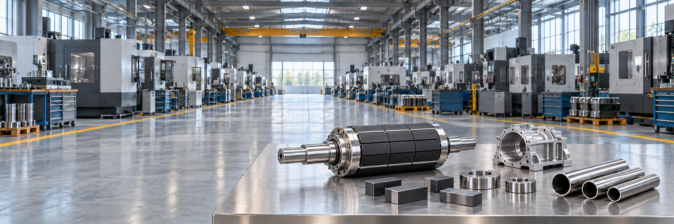 Magnetic rotor and precision components in a manufacturing setting